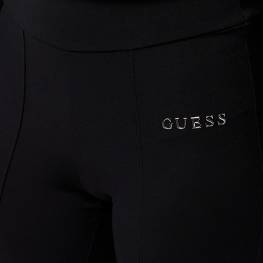  Guess Margot Slim Fit Kadın Siyah Eşofman Altı