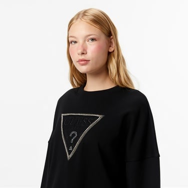  Guess Rachele Kadın Siyah Sweatshirt