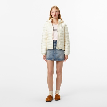  Guess Hooded Kadın Krem Mont