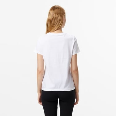  Guess Pearls Regular Fit Kadın Beyaz T-Shirt