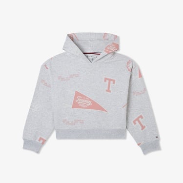  Tommy Hilfiger Hooded Çocuk Beyaz Sweatshirt