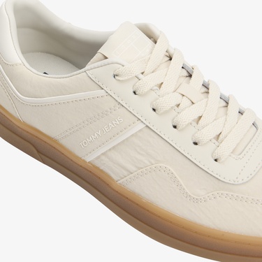  Tommy Hilfiger Greenwich Textile Kadın Bej Spor Ayakkabı