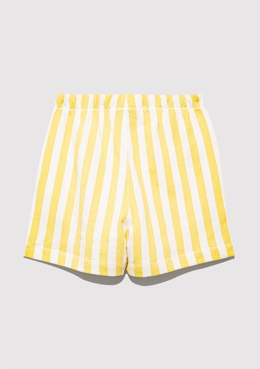  Mavi Çizgili Sarı Şort 6410012-89179