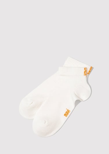  Mavi Beyaz Patik Çorap 0911605-20454