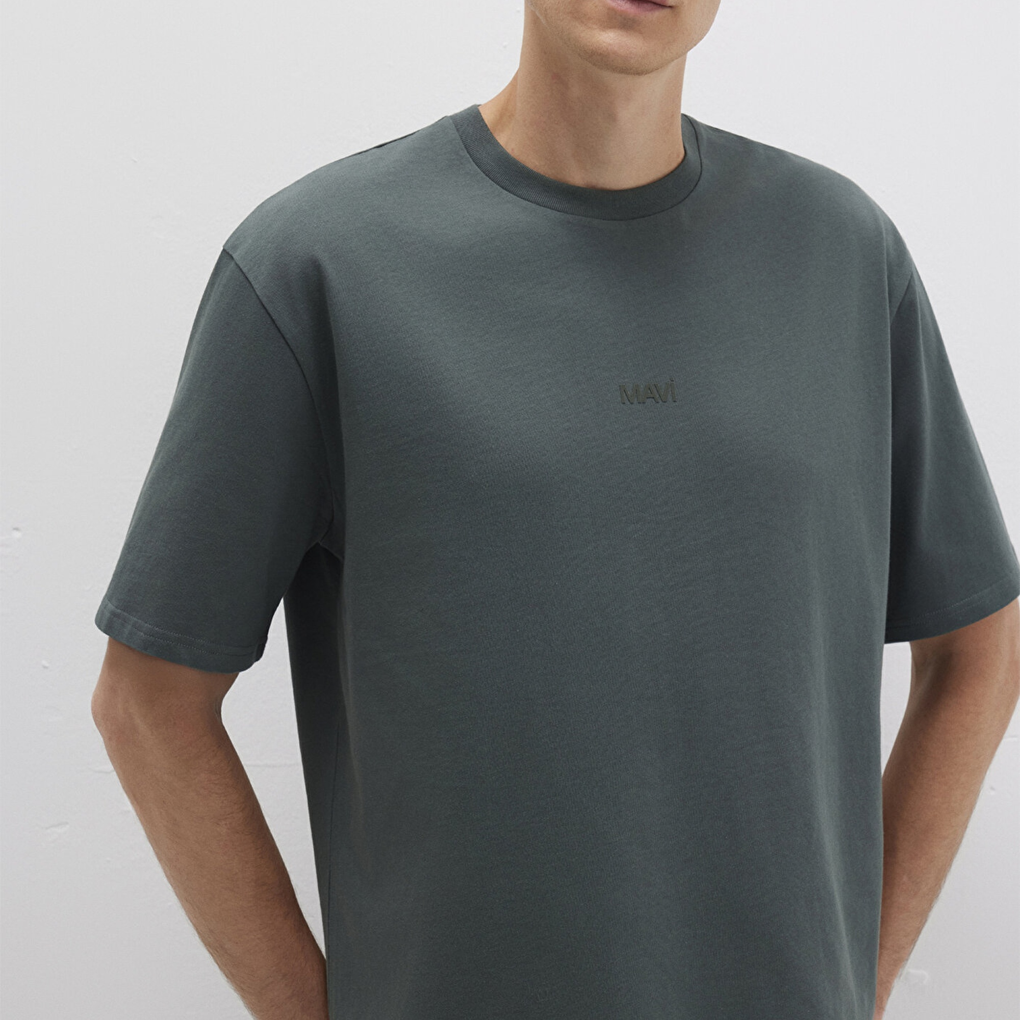 Mavi Mavi Baskılı Yeşil Tişört Relaxed Fit / Rahat Kesim 0613093-71598