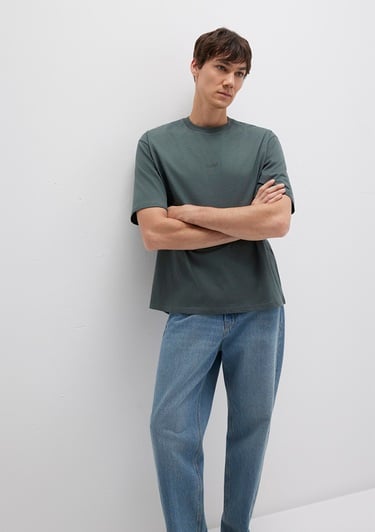  Mavi Mavi Baskılı Yeşil Tişört Relaxed Fit / Rahat Kesim 0613093-71598