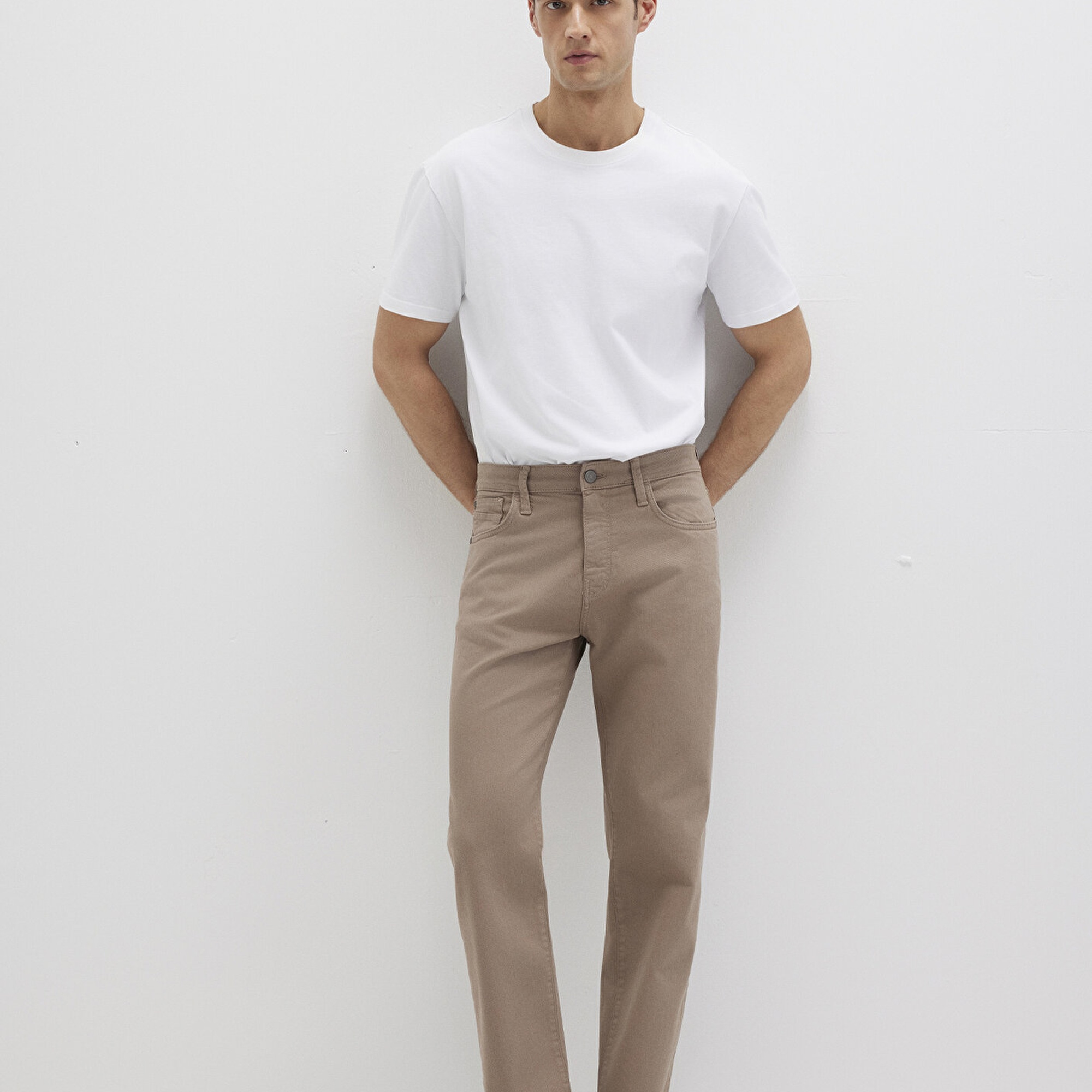 Mavi Lisbon Kahverengi Denim Gabardin Pantolon 0010039-90681