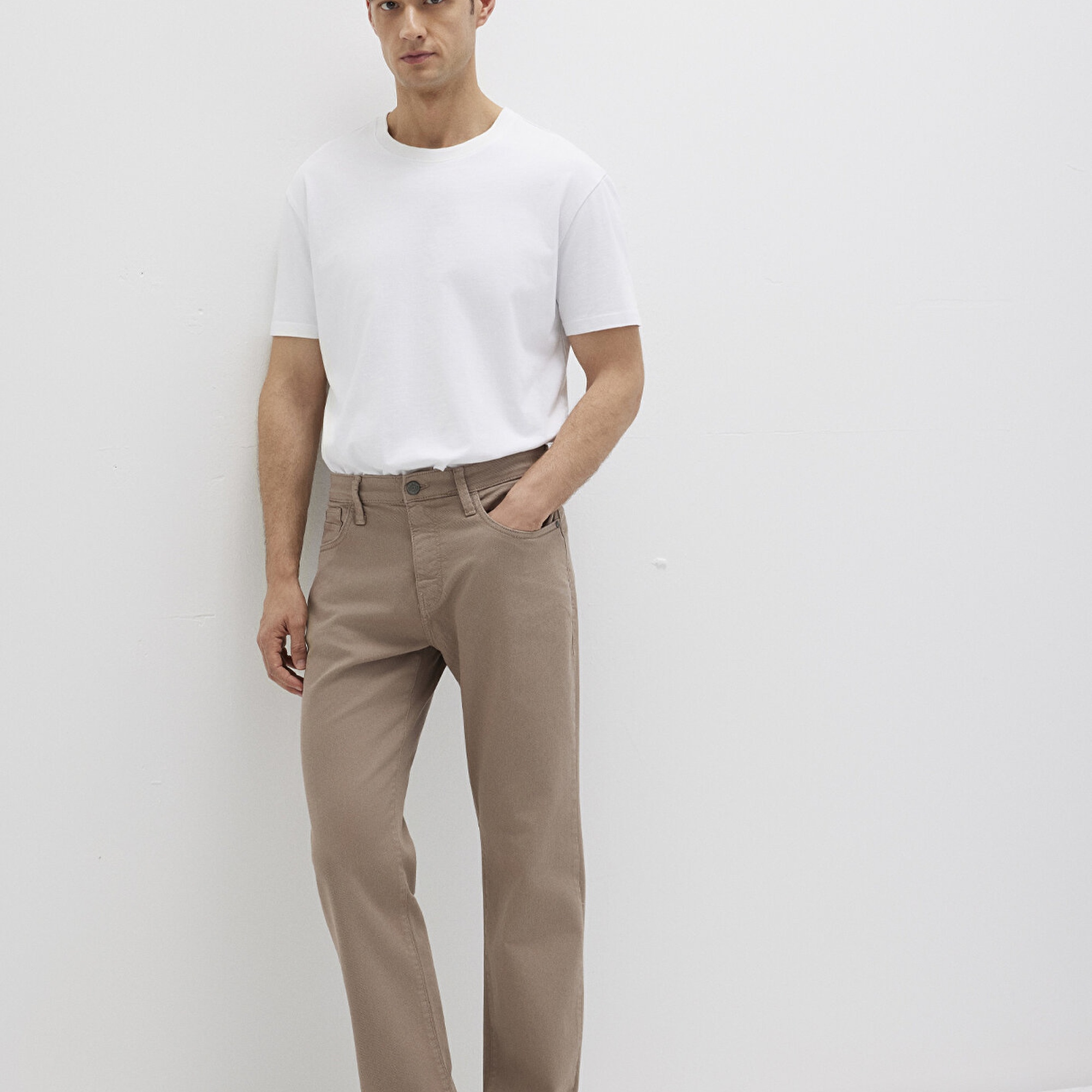 Mavi Lisbon Kahverengi Denim Gabardin Pantolon 0010039-90681