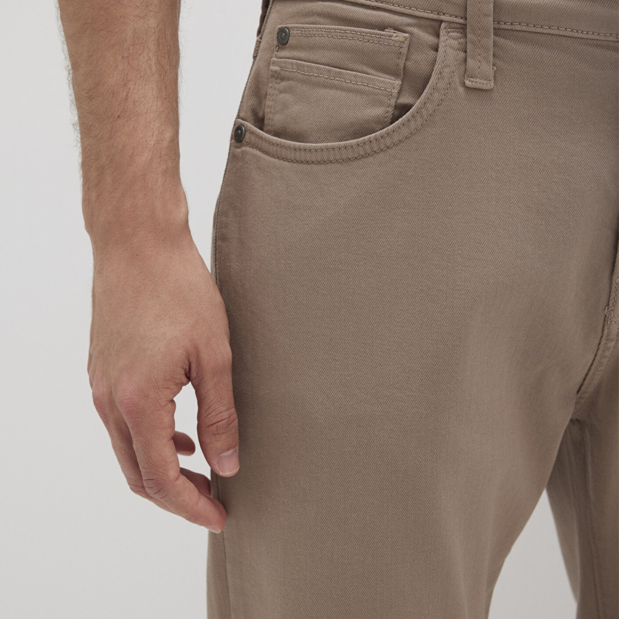 Mavi Lisbon Kahverengi Denim Gabardin Pantolon 0010039-90681