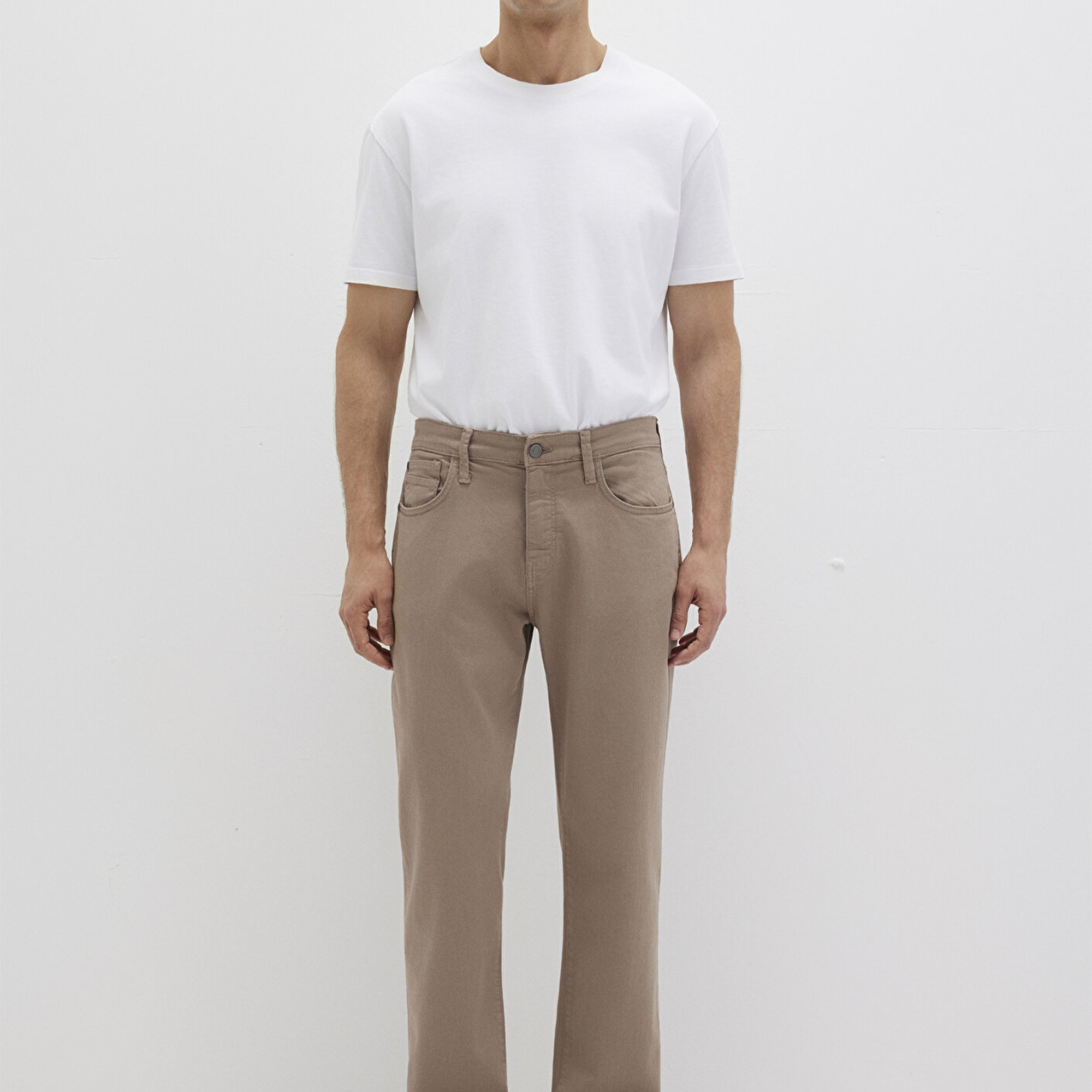 Mavi Lisbon Kahverengi Denim Gabardin Pantolon 0010039-90681