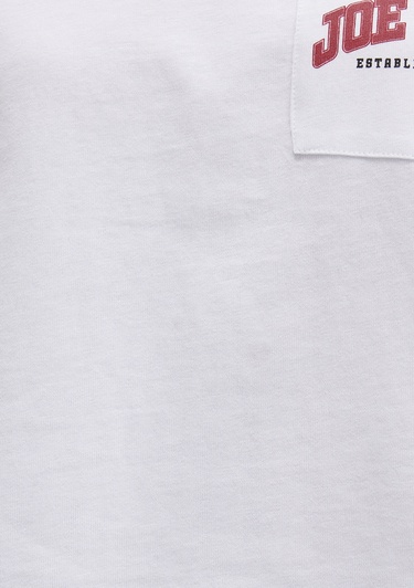  Mavi Snoopy Baskılı Beyaz Tişört Boxy Fit 1613669-620