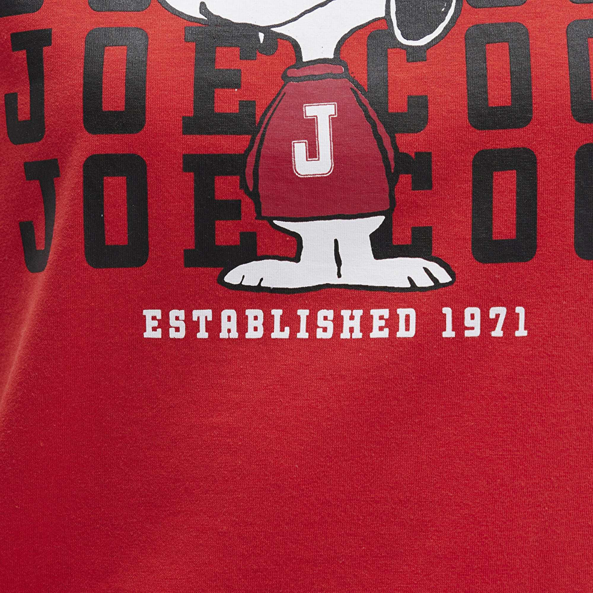 Mavi Snoopy Baskılı Kırmızı Tişört Slim Fit / Dar Kesim 1613670-83870