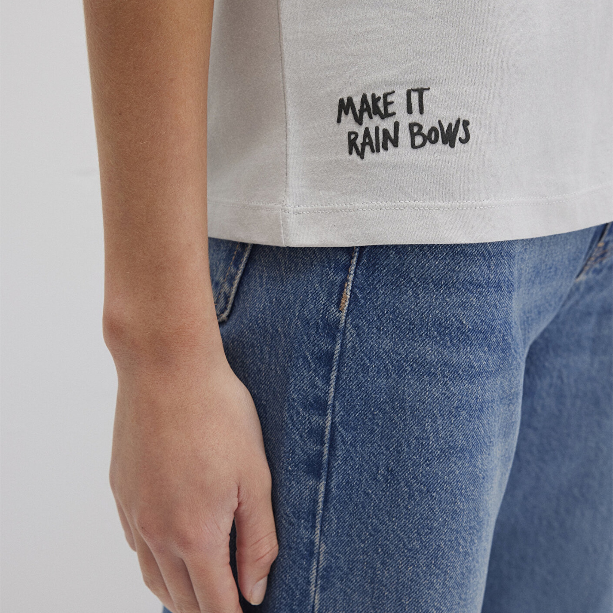 Mavi Mickey Moyse Baskılı Gri Tişört Regular Fit / Normal Kesim 1613673-70077