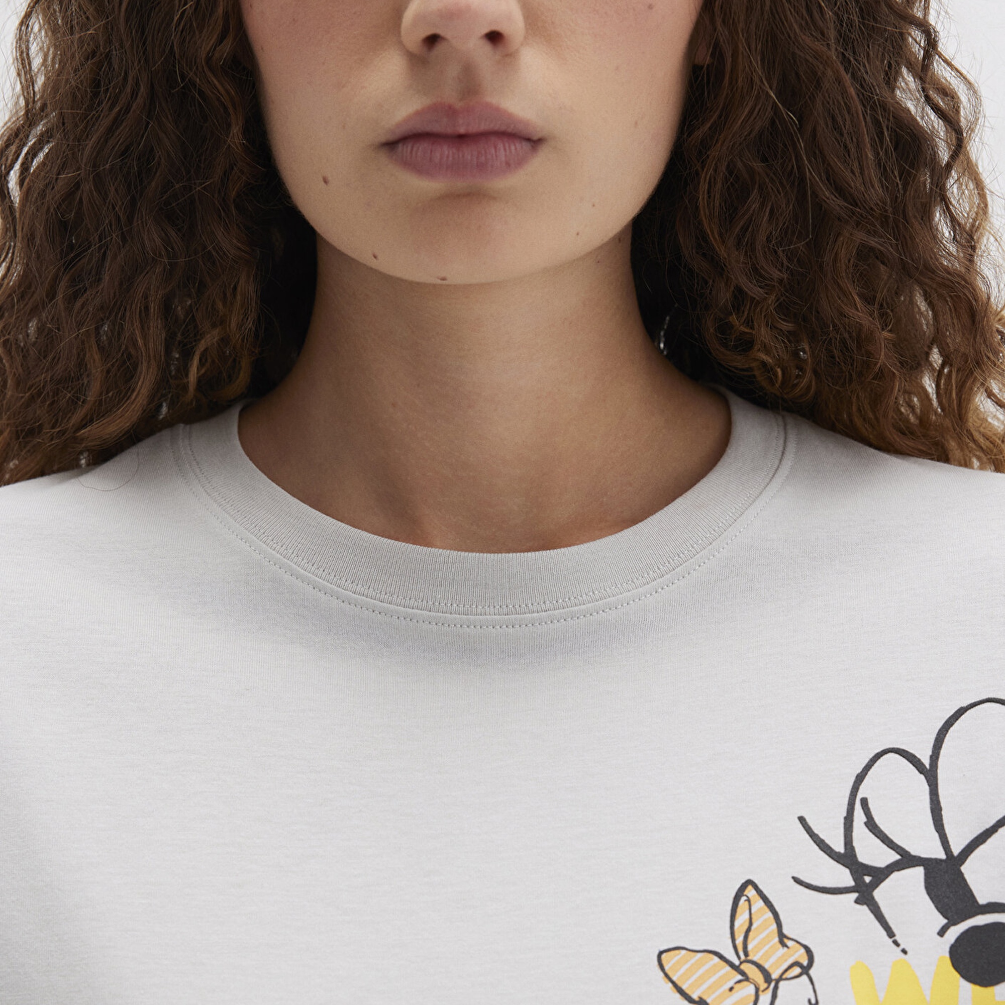 Mavi Mickey Moyse Baskılı Gri Tişört Regular Fit / Normal Kesim 1613673-70077