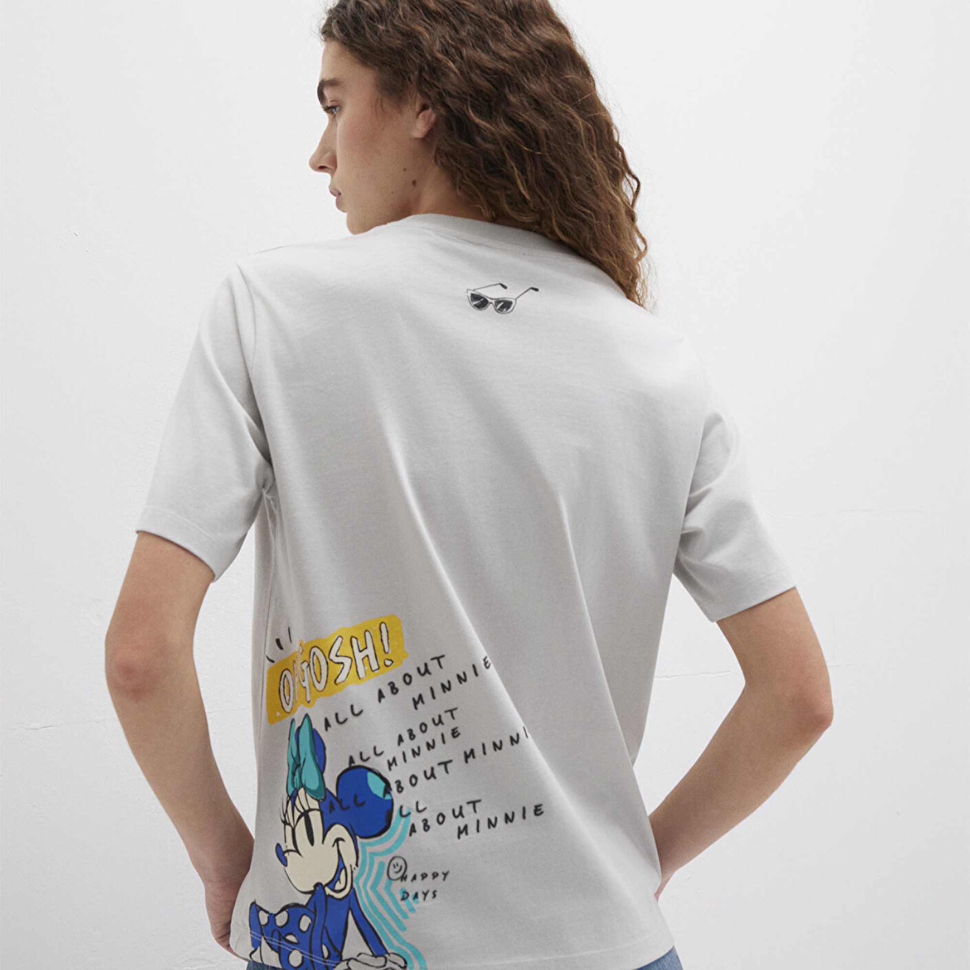 Mavi Mickey Moyse Baskılı Gri Tişört Regular Fit / Normal Kesim 1613673-70077