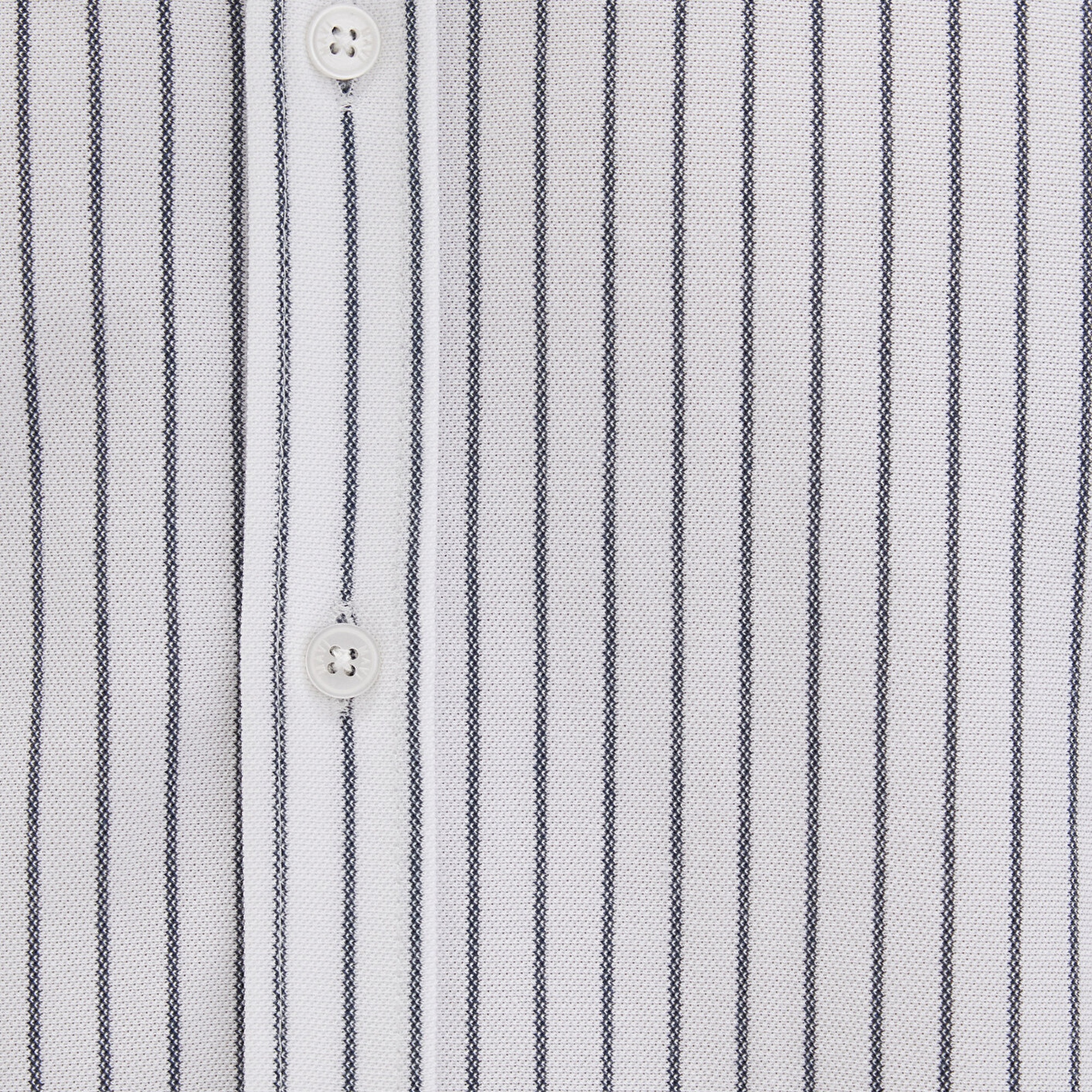 Mavi Çizgili Beyaz Gömlek Slim Fit / Dar Kesim 0211403-91334