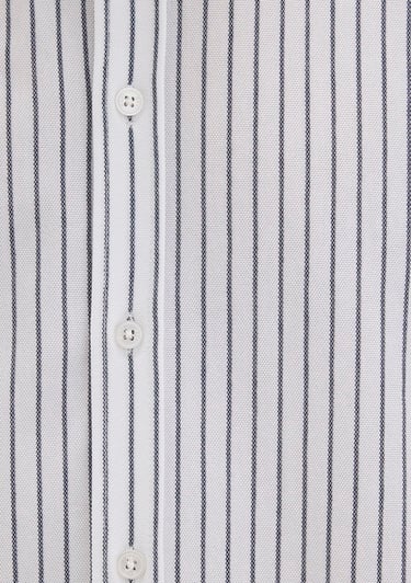  Mavi Çizgili Beyaz Gömlek Slim Fit / Dar Kesim 0211403-91334