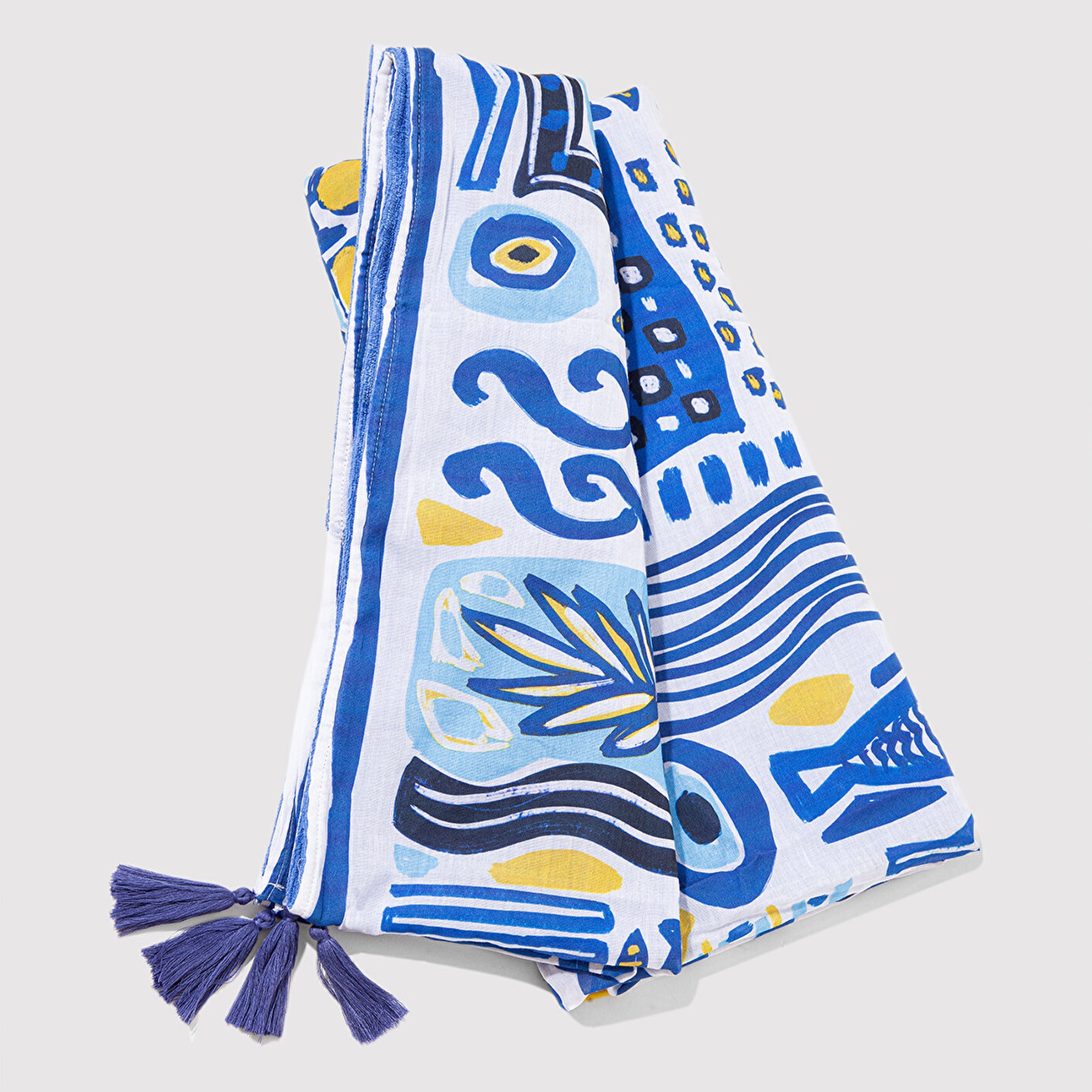 Mavi Nazar Boncuğu Desenli Havlu 1913655-28616