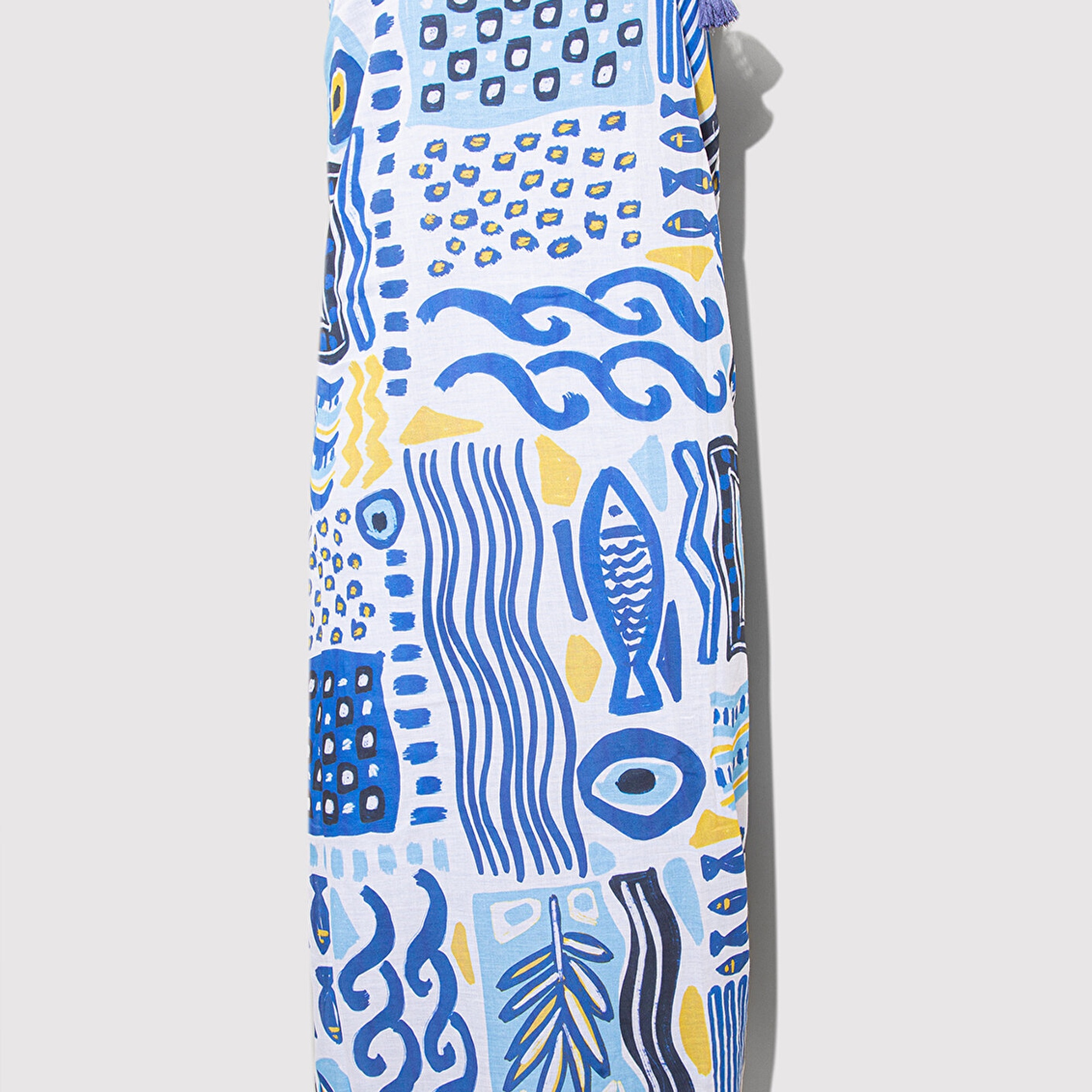 Mavi Nazar Boncuğu Desenli Havlu 1913655-28616