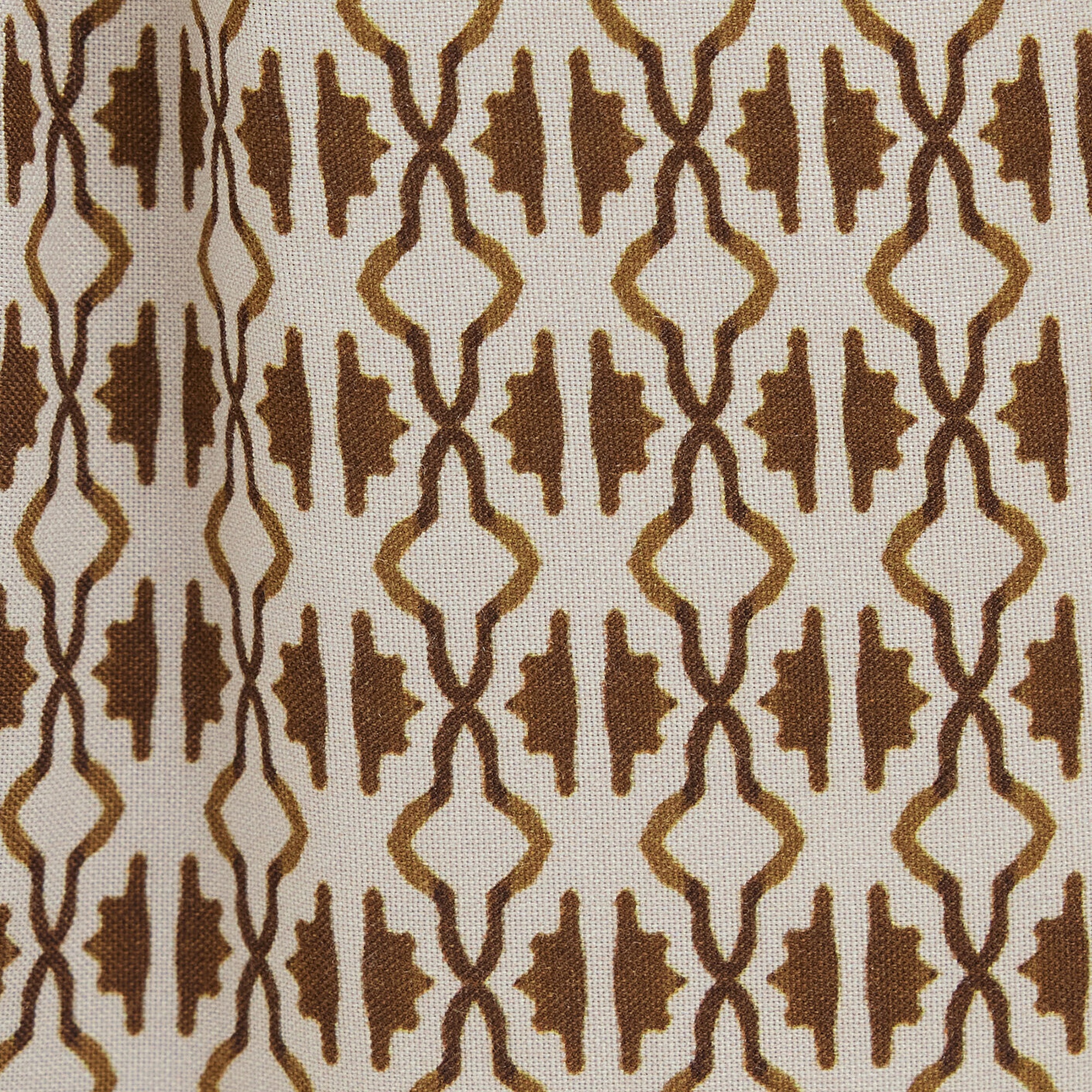 Mavi Etnik Baskılı Bej Pantolon 1011123-91009