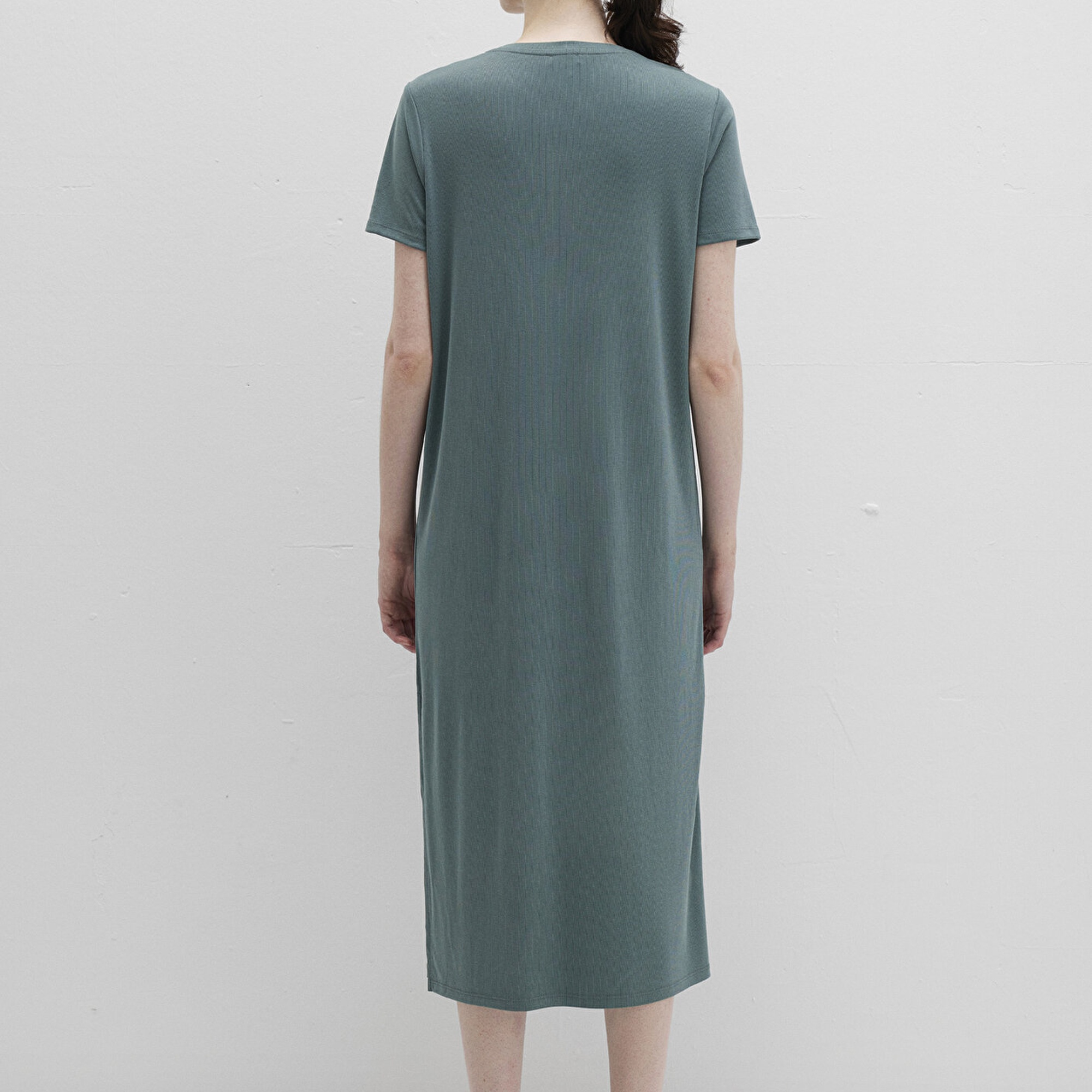 Mavi Tencel TM Modal Yeşil Midi Elbise 1310777-71917