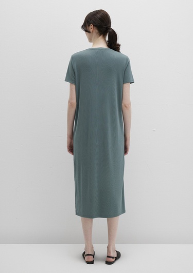 Mavi Tencel TM Modal Yeşil Midi Elbise 1310777-71917