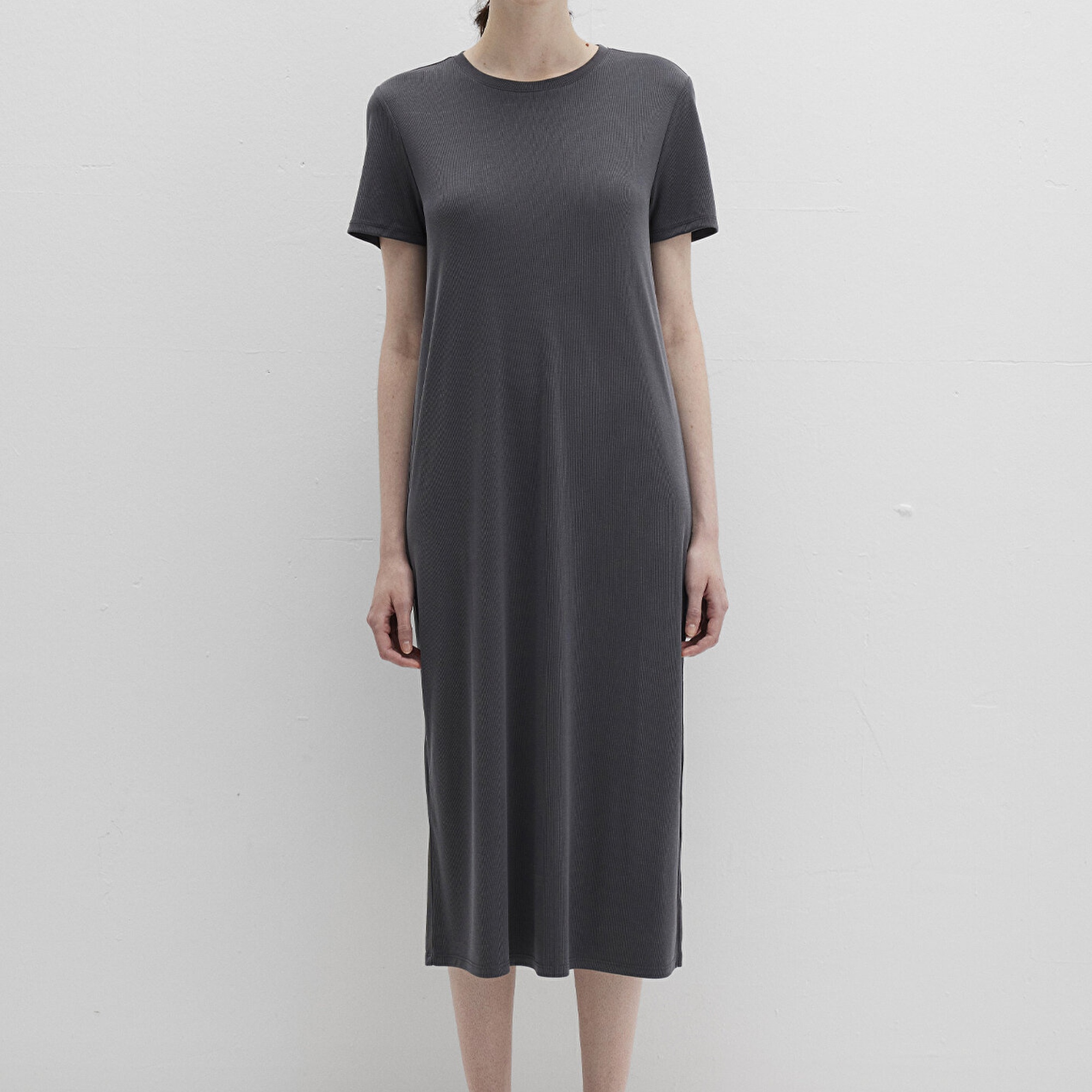 Mavi Tencel TM Modal Antrasit Midi Elbise 1310777-70095