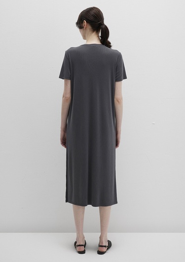  Mavi Tencel TM Modal Antrasit Midi Elbise 1310777-70095