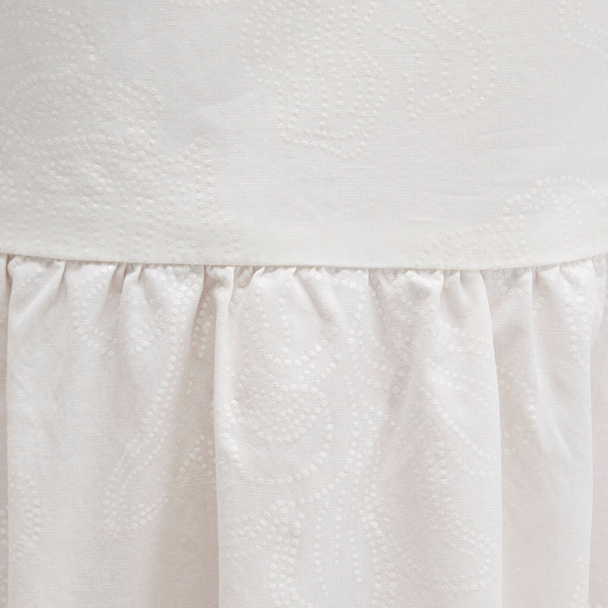 Mavi Sırt Detaylı Beyaz Elbise 1310804-70057