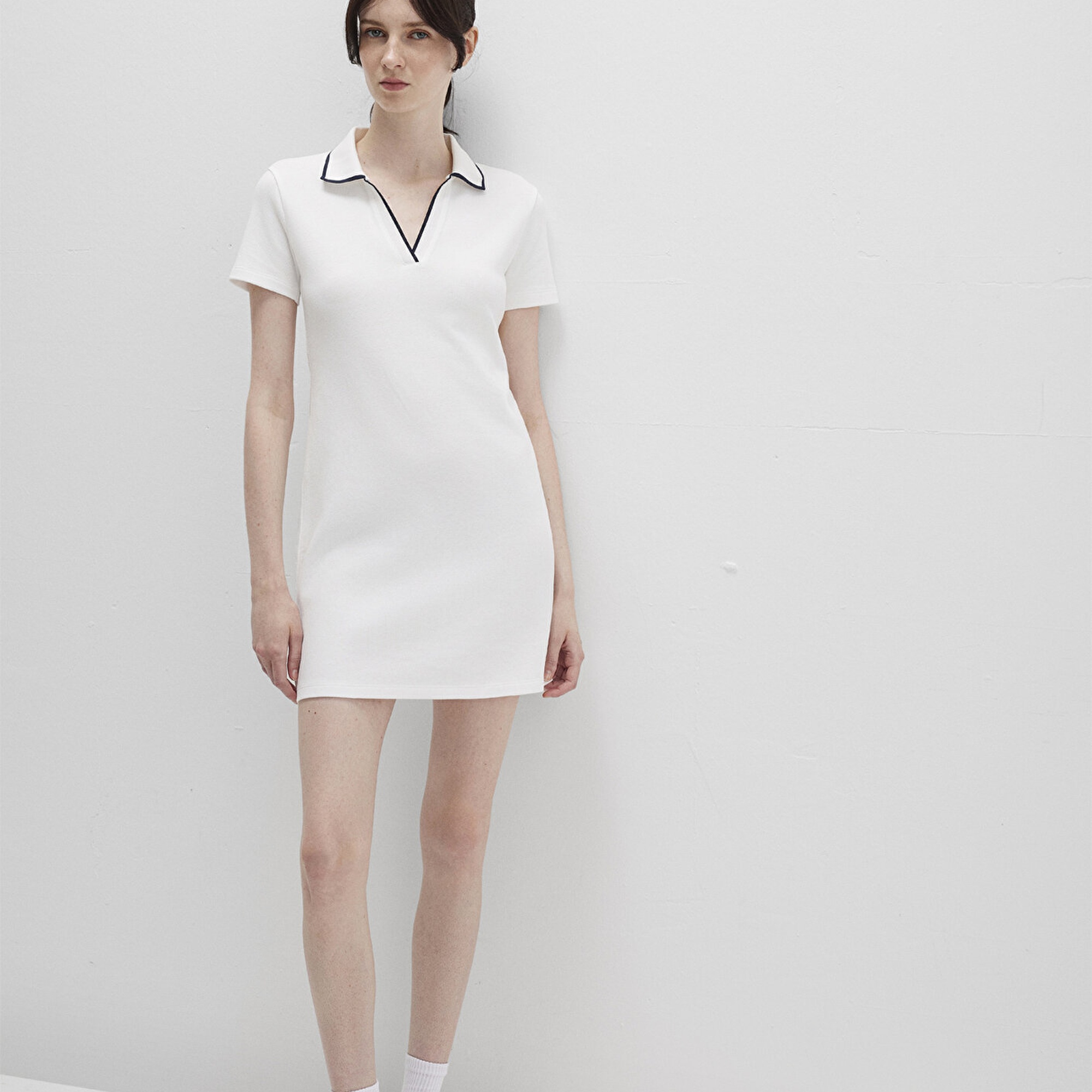 Mavi Beyaz Polo Elbise 1310775-70057