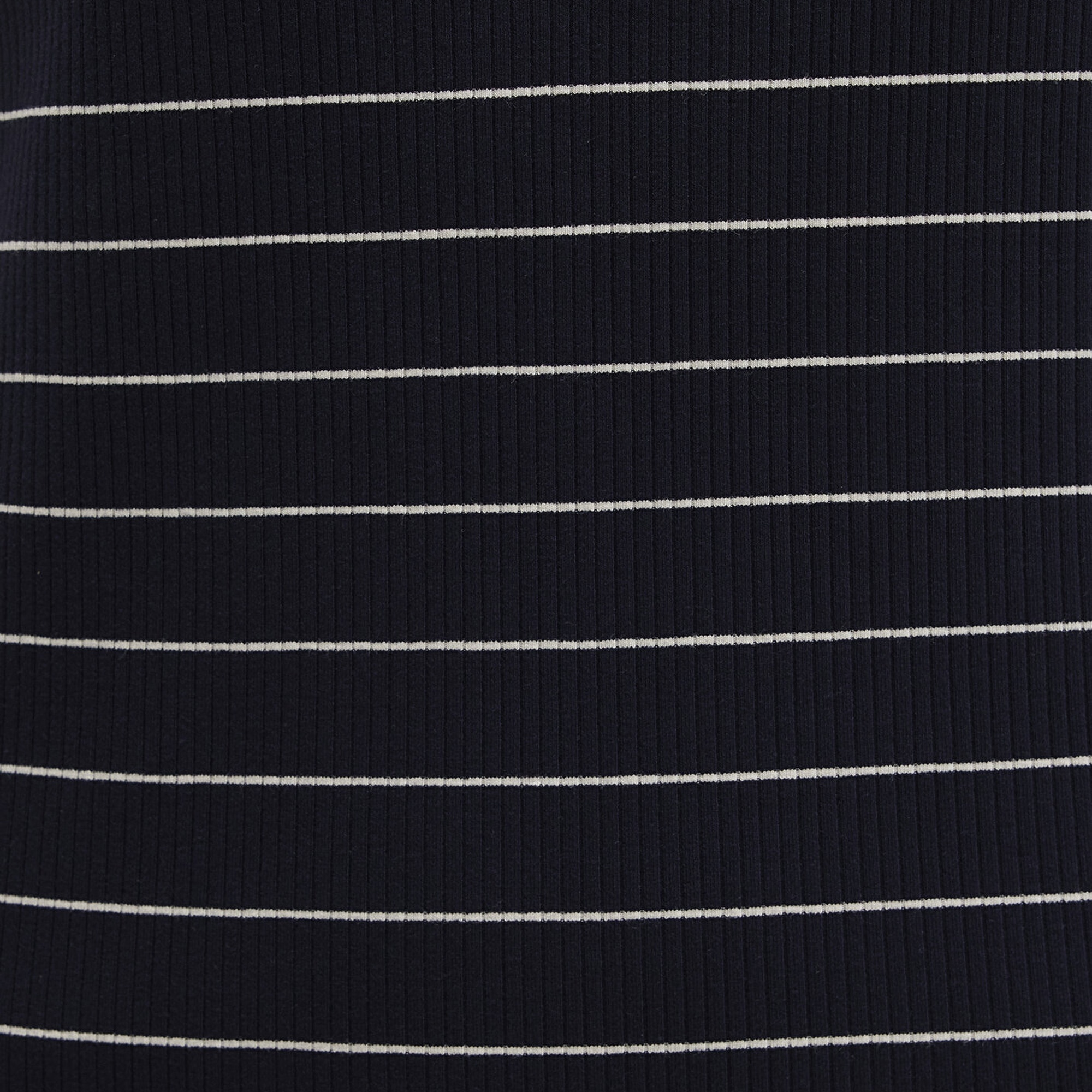 Mavi Çizgili Örme Elbise 1310774-91103