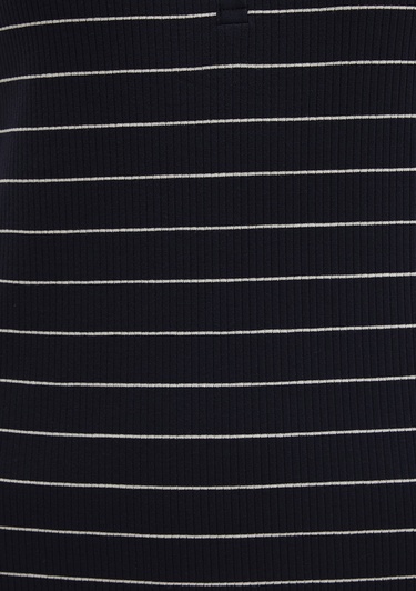  Mavi Çizgili Örme Elbise 1310774-91103