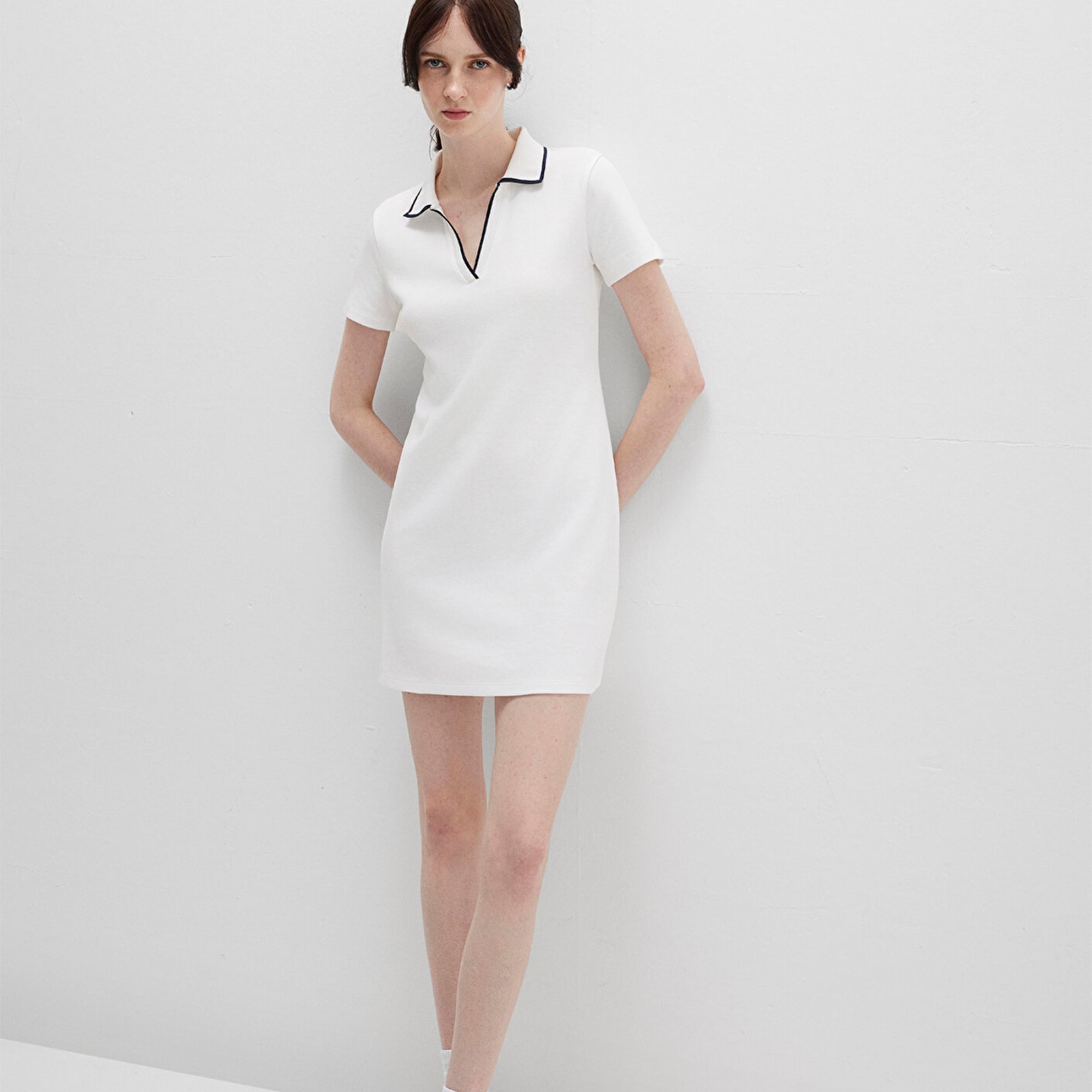 Mavi Beyaz Polo Elbise 1310775-70057