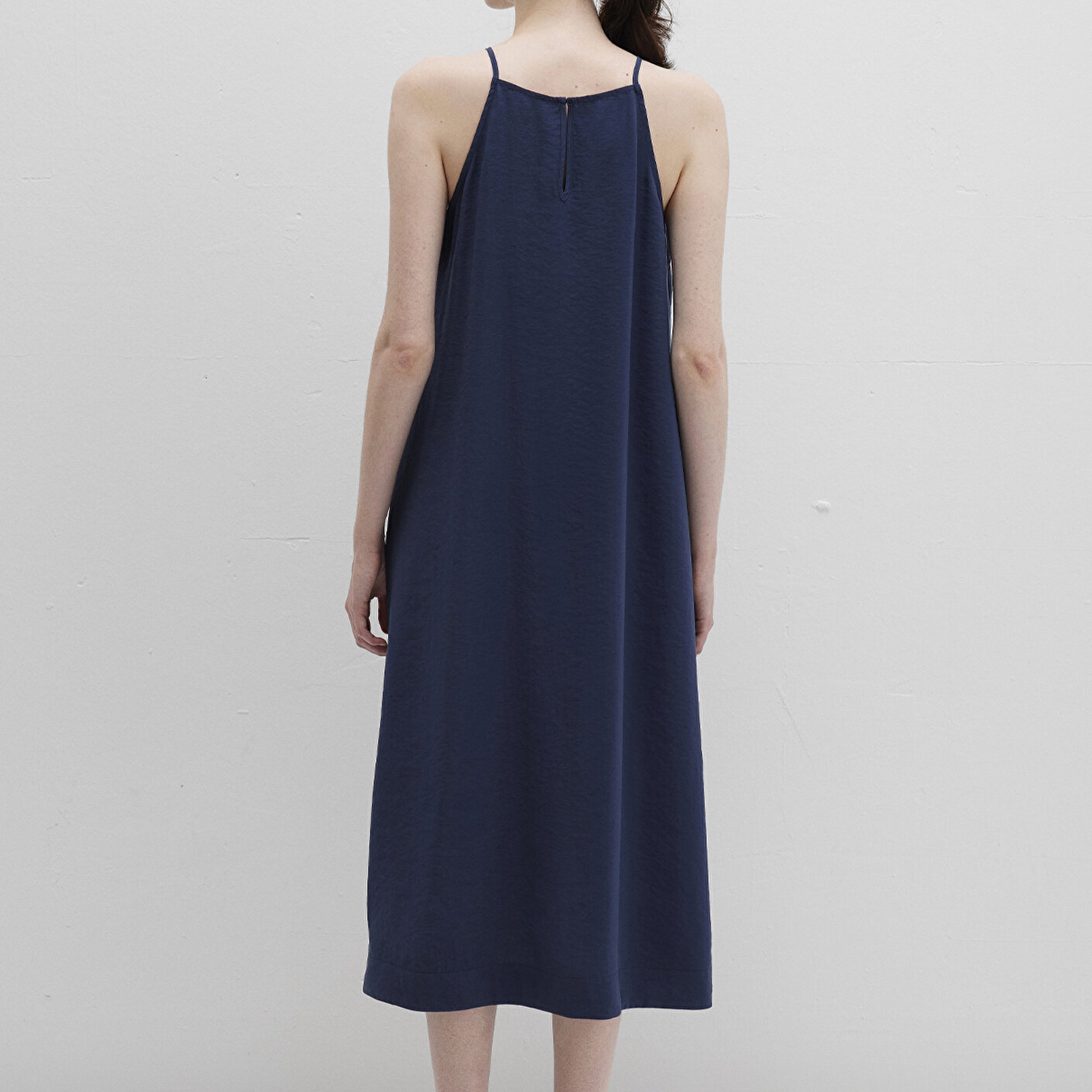 Mavi Askılı Lacivert Elbise 1310770-70487