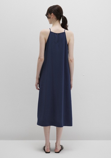  Mavi Askılı Lacivert Elbise 1310770-70487