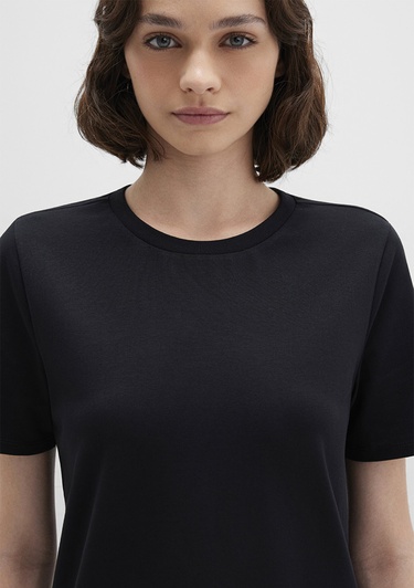  Mavi Siyah Mini Elbise 1310773-900