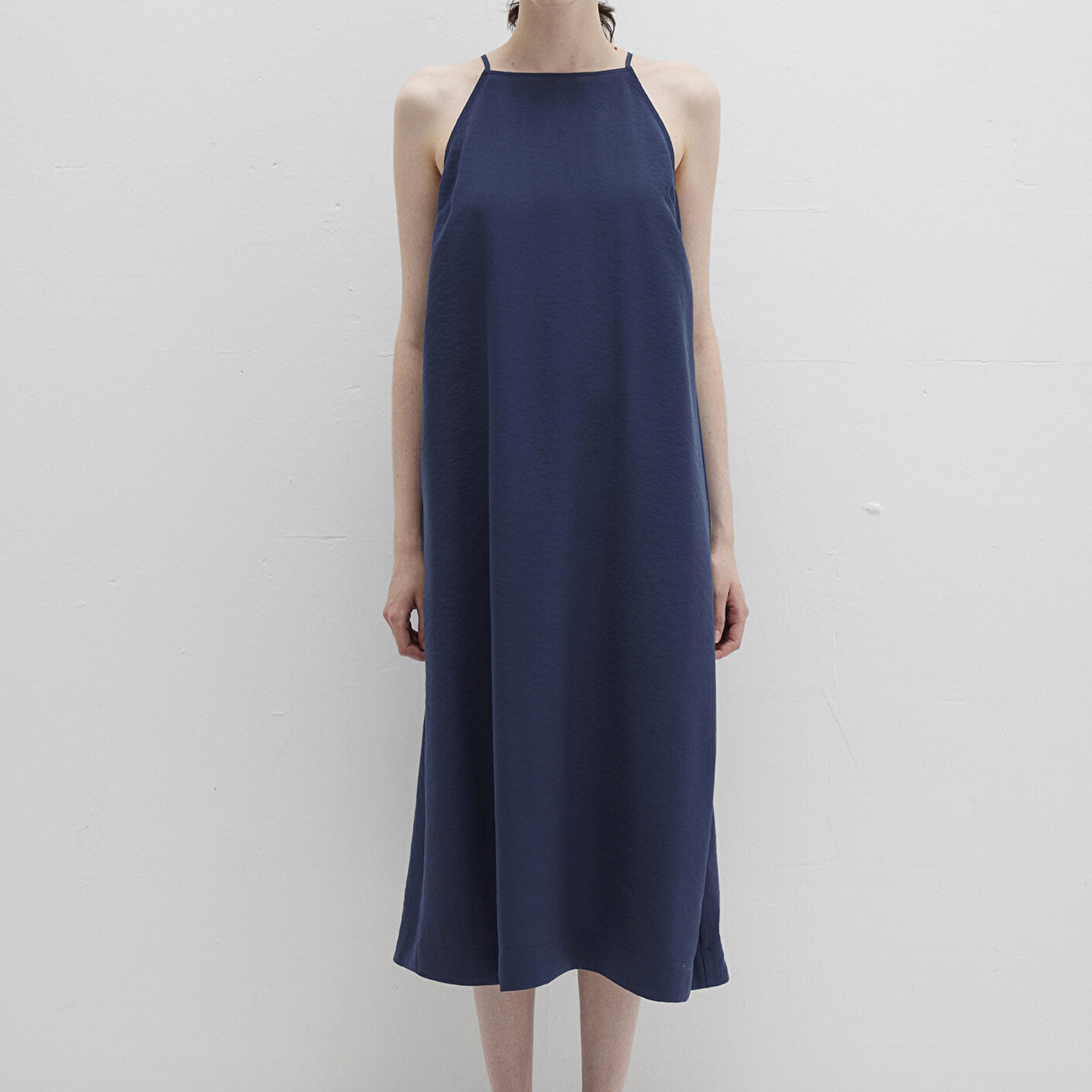 Mavi Askılı Lacivert Elbise 1310770-70487