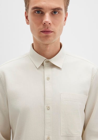  Mavi Bej Gömlek Regular Fit / Normal Kesim 0211658-70134