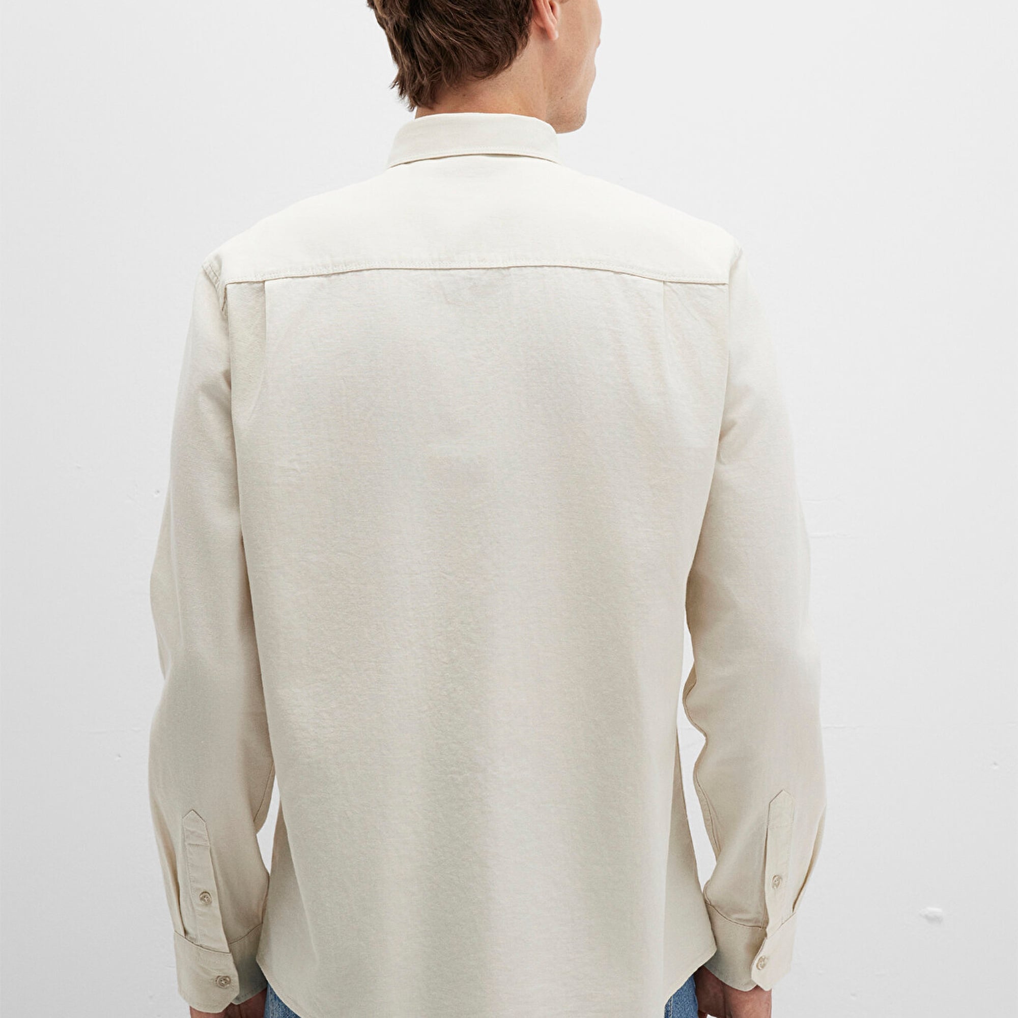 Mavi Bej Gömlek Regular Fit / Normal Kesim 0211658-70134