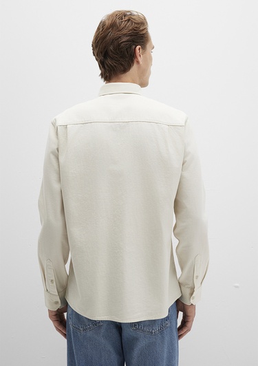  Mavi Bej Gömlek Regular Fit / Normal Kesim 0211658-70134