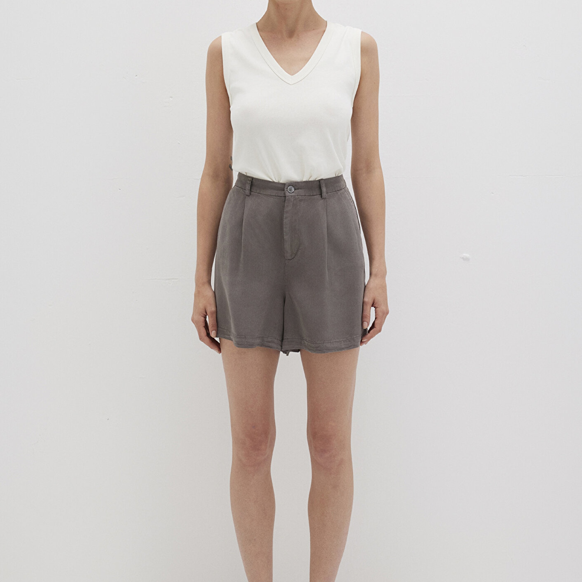 Mavi (TENCEL™) Liyosel Gri Şort 1410195-70133