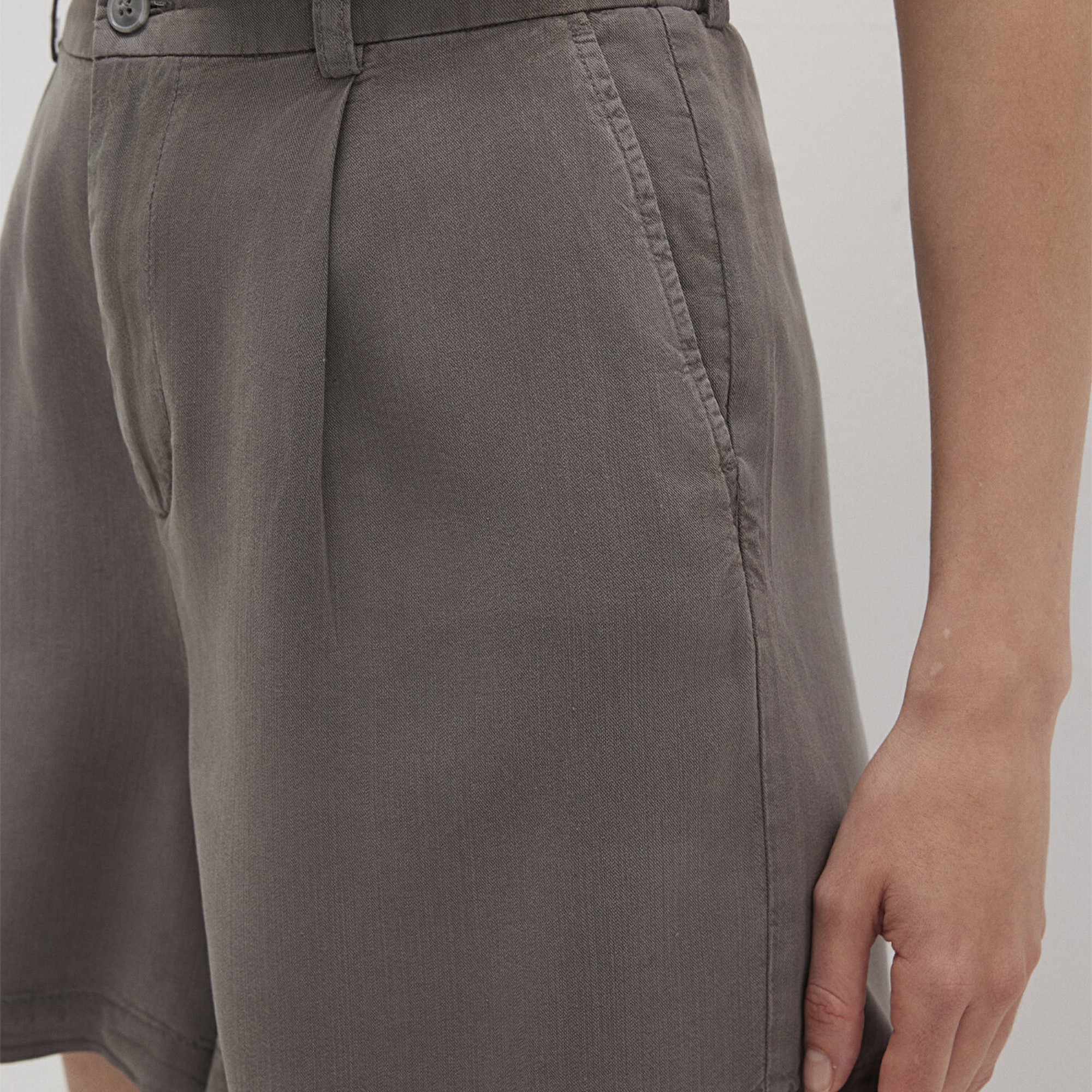 Mavi (TENCEL™) Liyosel Gri Şort 1410195-70133