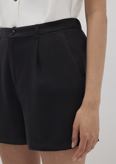  Mavi Tencel TM Liyosel Siyah Şort 1410195-900