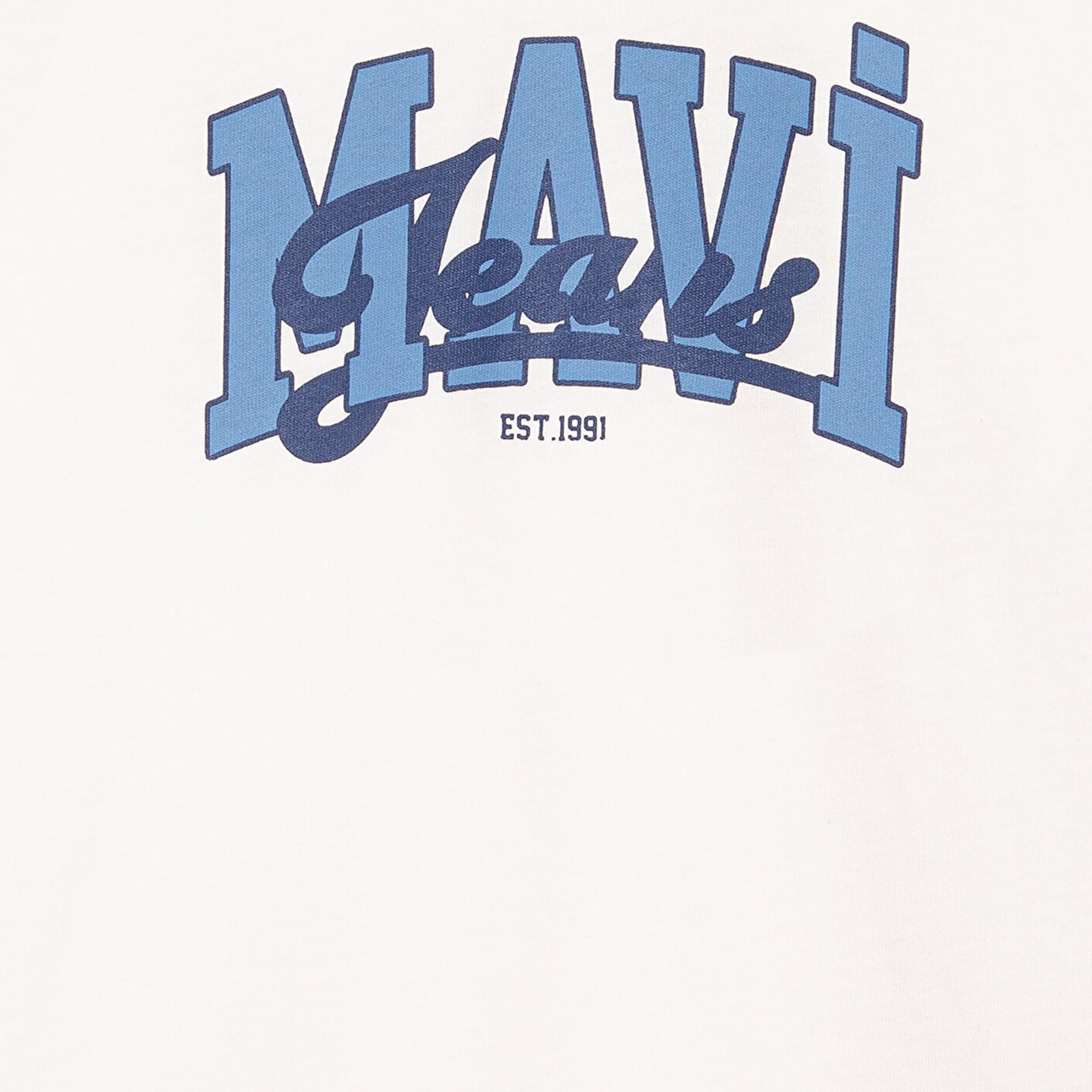 Mavi Mavi Jeans Baskılı Beyaz Tişört Loose Fit / Bol Rahat Kesim 6610373-70057