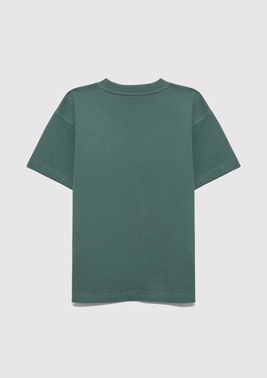  Mavi Mavi Since 1991 Baskılı Yeşil Tişört Loose Fit / Bol Rahat Kesim 6610369-71930