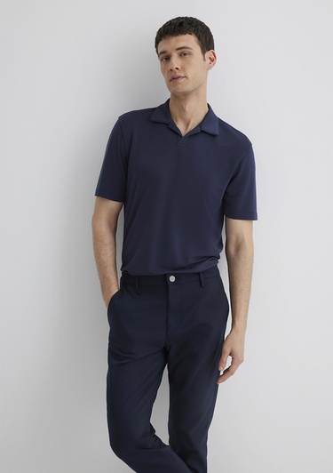  Mavi Lacivert Polo Tişört Regular Fit / Normal Kesim 0613008-83699
