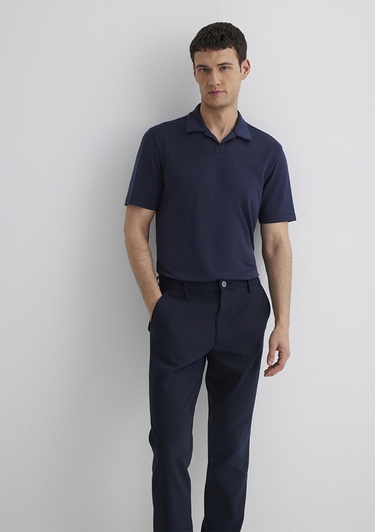  Mavi Lacivert Polo Tişört Regular Fit / Normal Kesim 0613008-83699