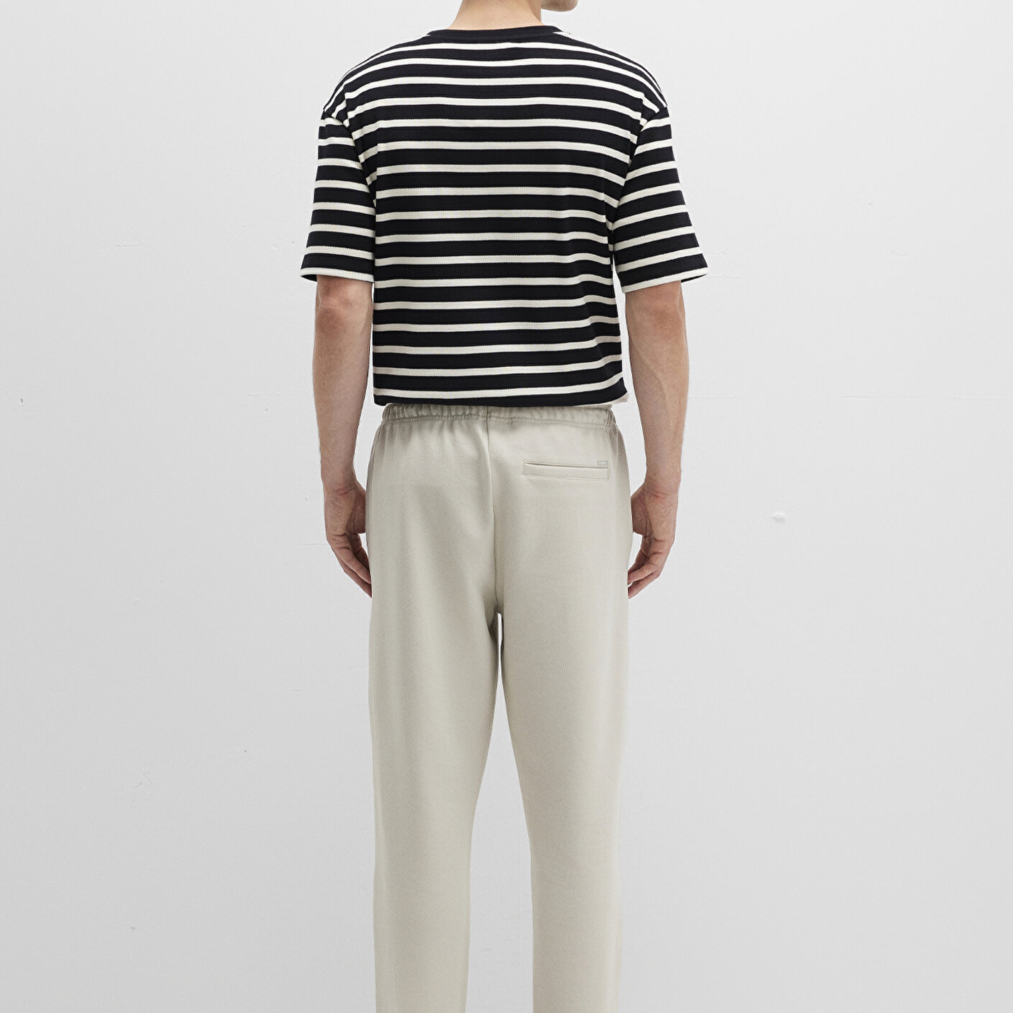 Mavi Bej Örme Pantolon 0010521-70144