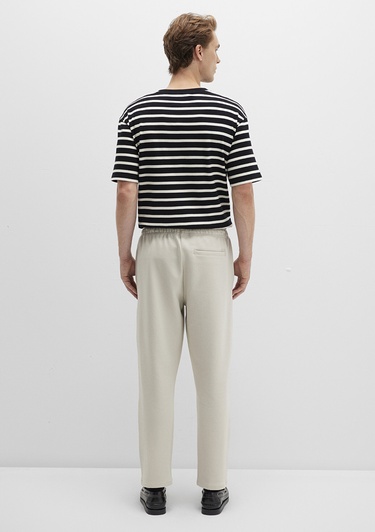  Mavi Bej Örme Pantolon 0010521-70144