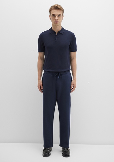  Mavi Lacivert Örme Pantolon 0010521-70490